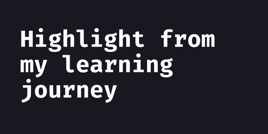 Highlight from my learning journey | Mihir Pathak | મિહિર પાઠક