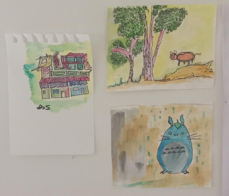 My art work at office desk